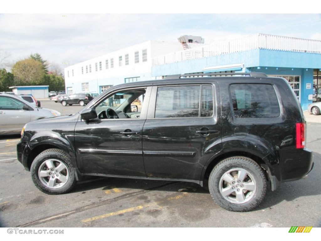 2011 Pilot EX-L 4WD - Crystal Black Pearl / Gray photo #11