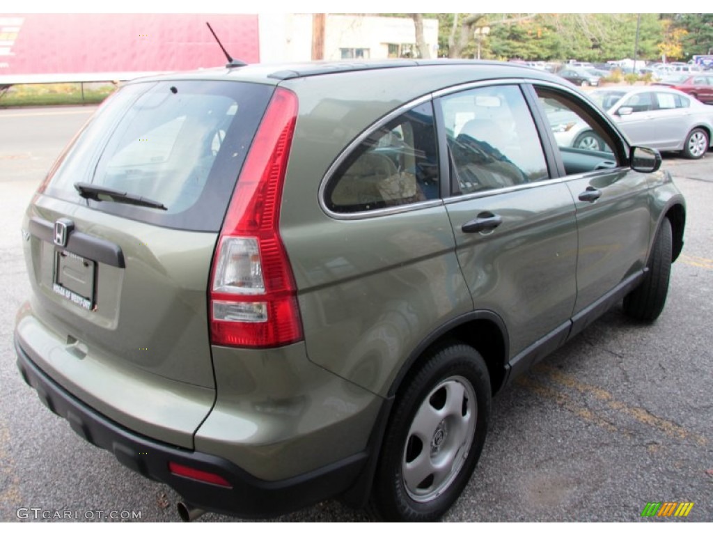 2009 CR-V LX 4WD - Green Tea Metallic / Ivory photo #6