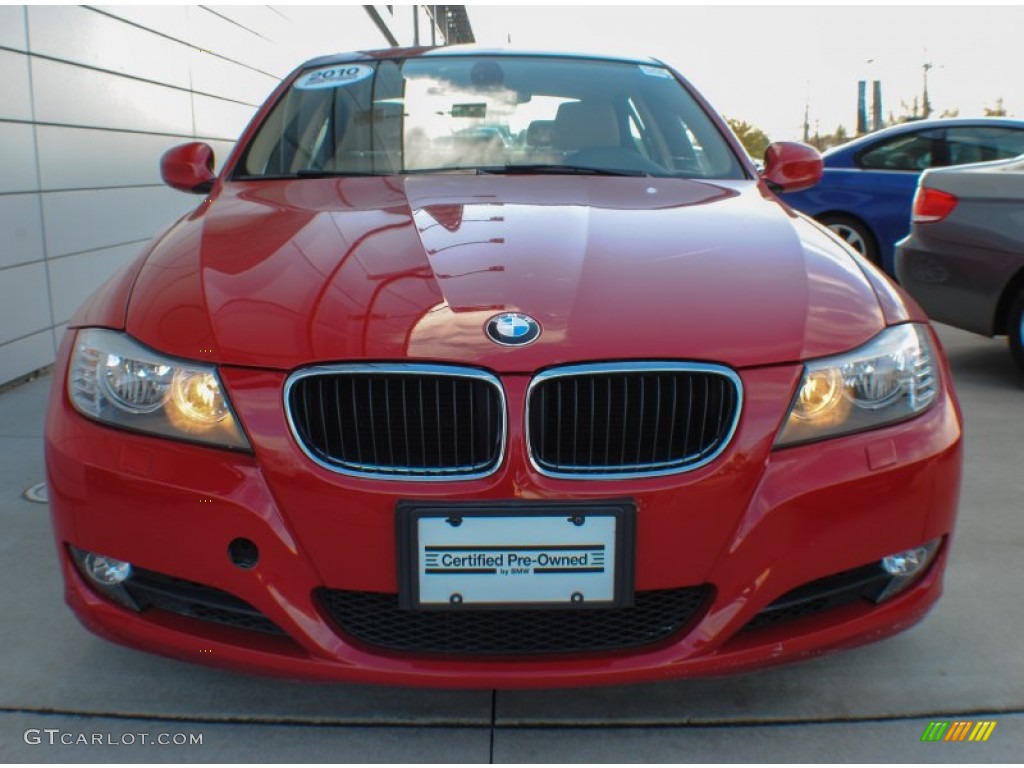 2010 3 Series 328i xDrive Sedan - Crimson Red / Beige photo #2