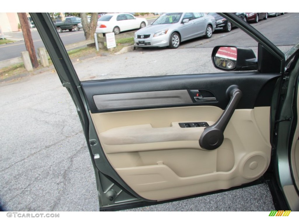 2009 CR-V LX 4WD - Green Tea Metallic / Ivory photo #17