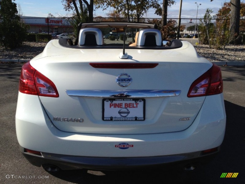 2011 Murano CrossCabriolet AWD - Glacier White Pearl / CC Camel photo #6