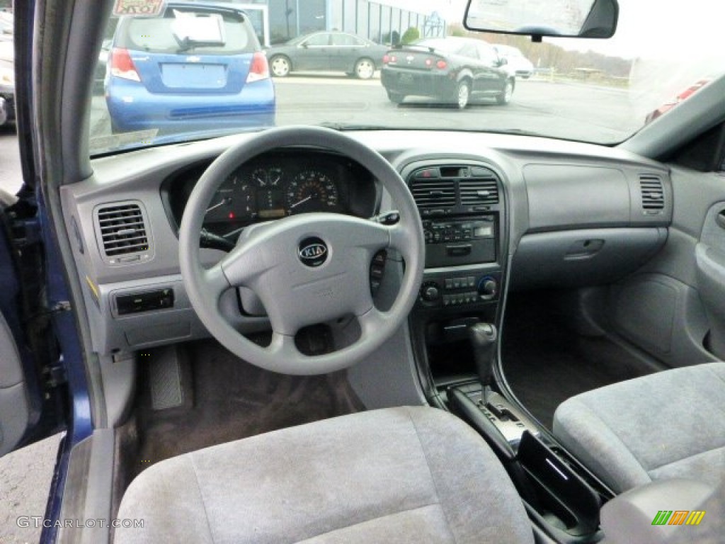 2004 Optima LX - Imperial Blue / Gray photo #10