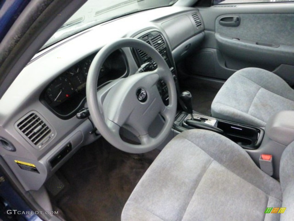 2004 Optima LX - Imperial Blue / Gray photo #12