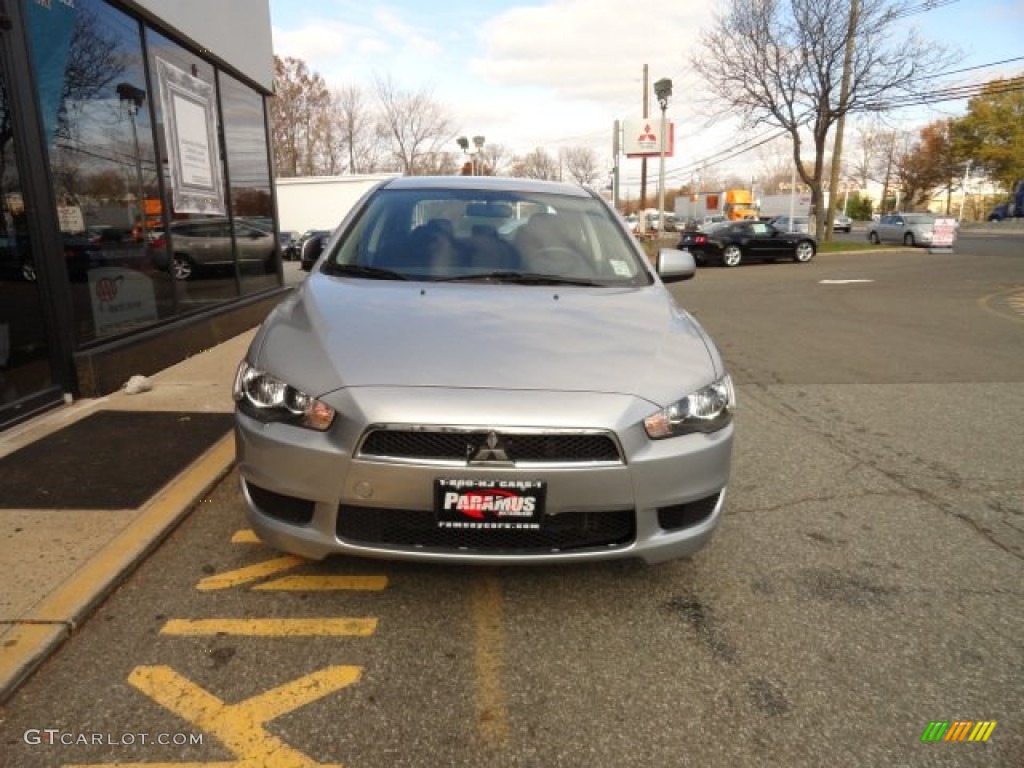 2010 Lancer ES - Apex Silver Metallic / Black photo #1