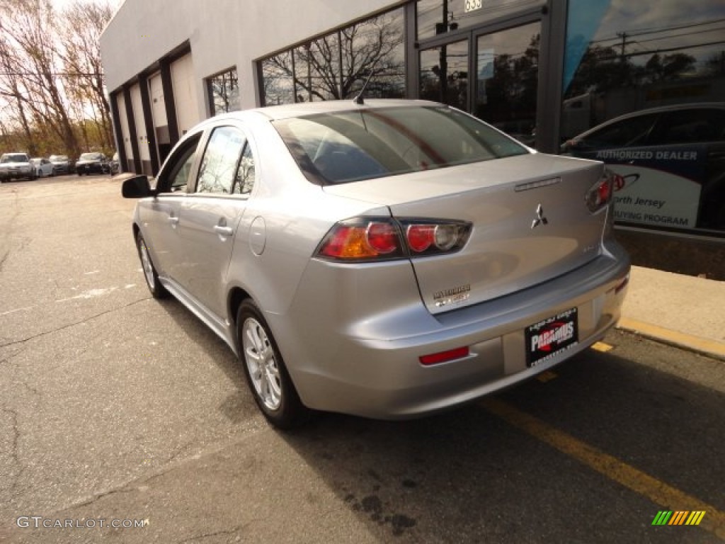 2010 Lancer ES - Apex Silver Metallic / Black photo #4