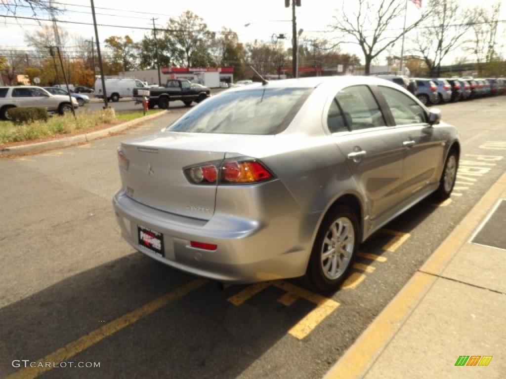2010 Lancer ES - Apex Silver Metallic / Black photo #5