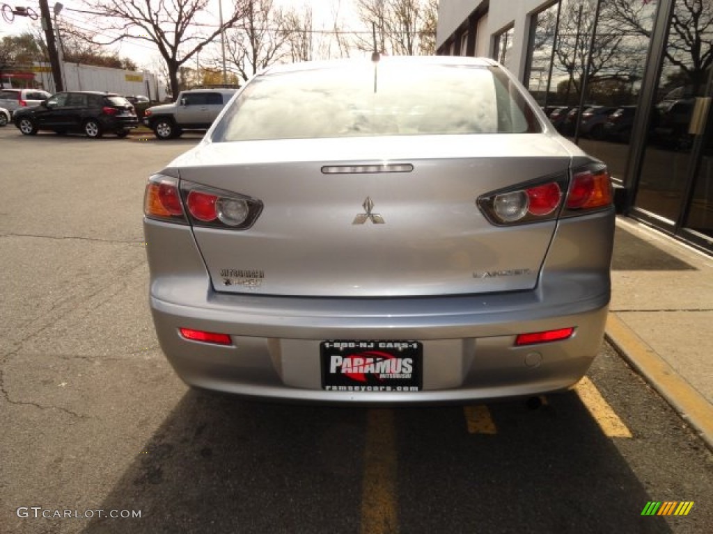 2010 Lancer ES - Apex Silver Metallic / Black photo #6