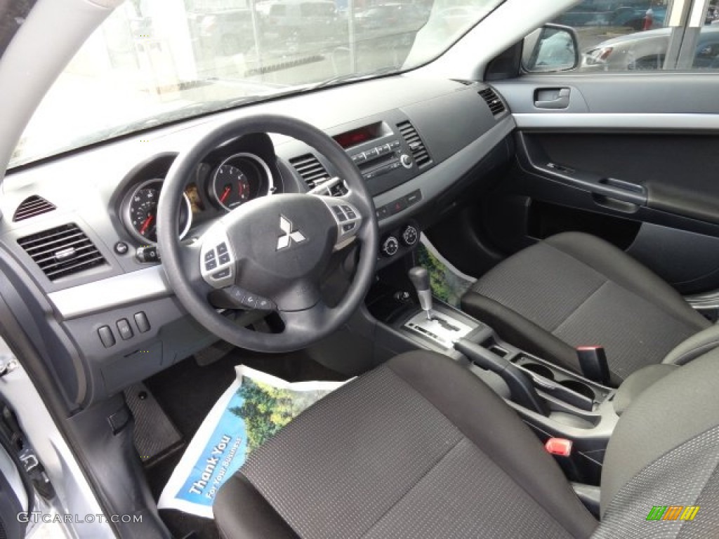 2010 Lancer ES - Apex Silver Metallic / Black photo #10