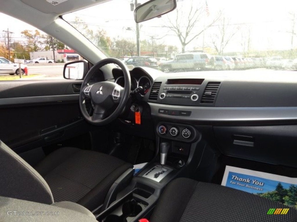 2010 Lancer ES - Apex Silver Metallic / Black photo #12