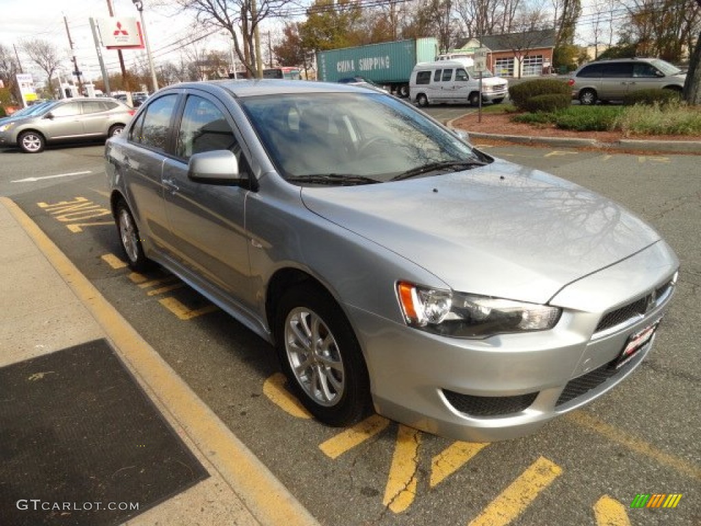 2010 Lancer ES - Apex Silver Metallic / Black photo #13