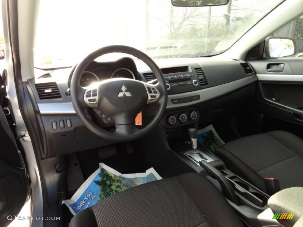 2010 Lancer ES - Apex Silver Metallic / Black photo #21