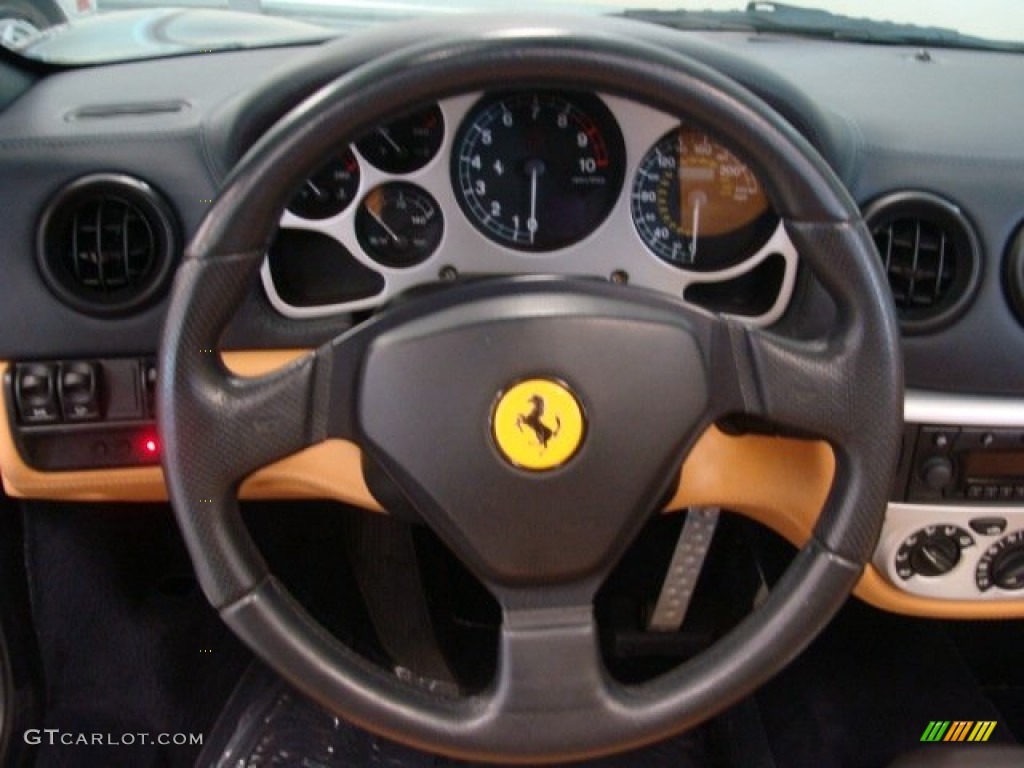 2004 Ferrari 360 Spider Tan Steering Wheel Photo #73167111