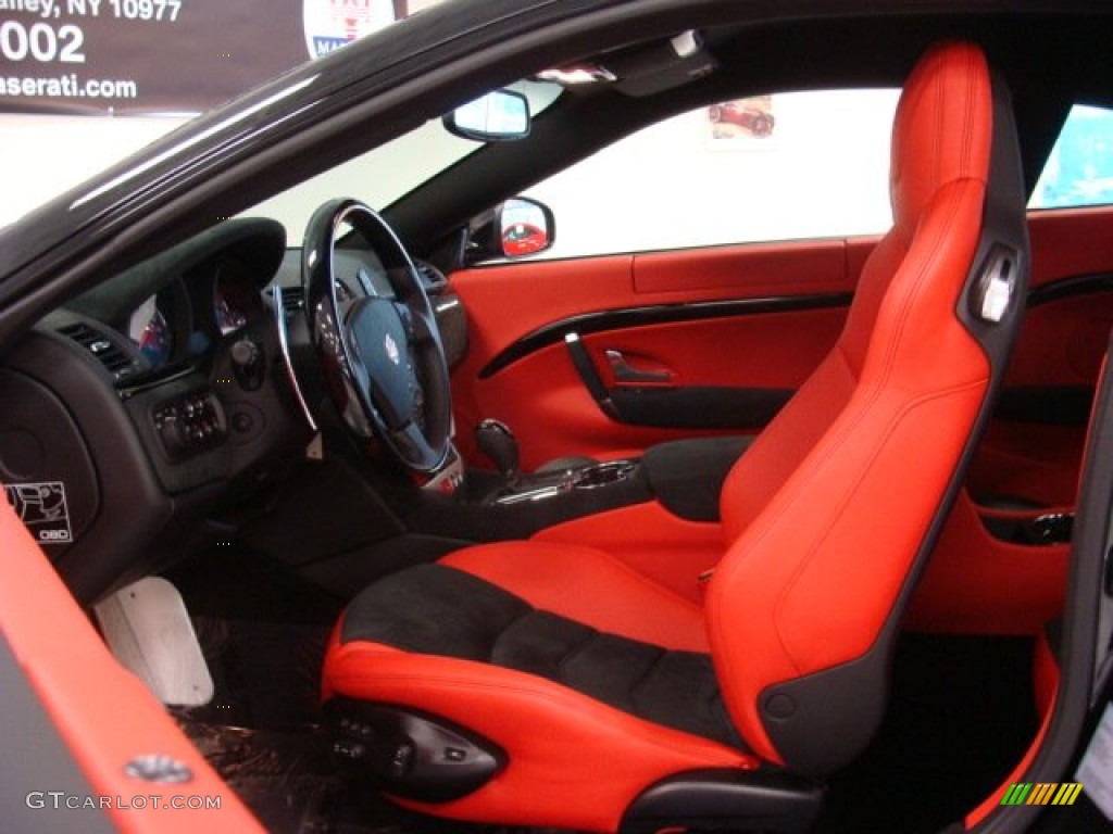 Rosso Corallo/Nero Interior 2013 Maserati GranTurismo Sport Coupe Photo #73167693