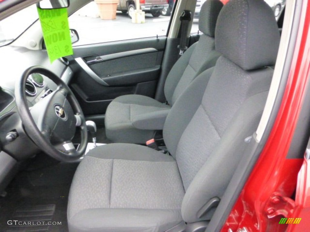 2010 Aveo LT Sedan - Sport Red / Charcoal photo #10