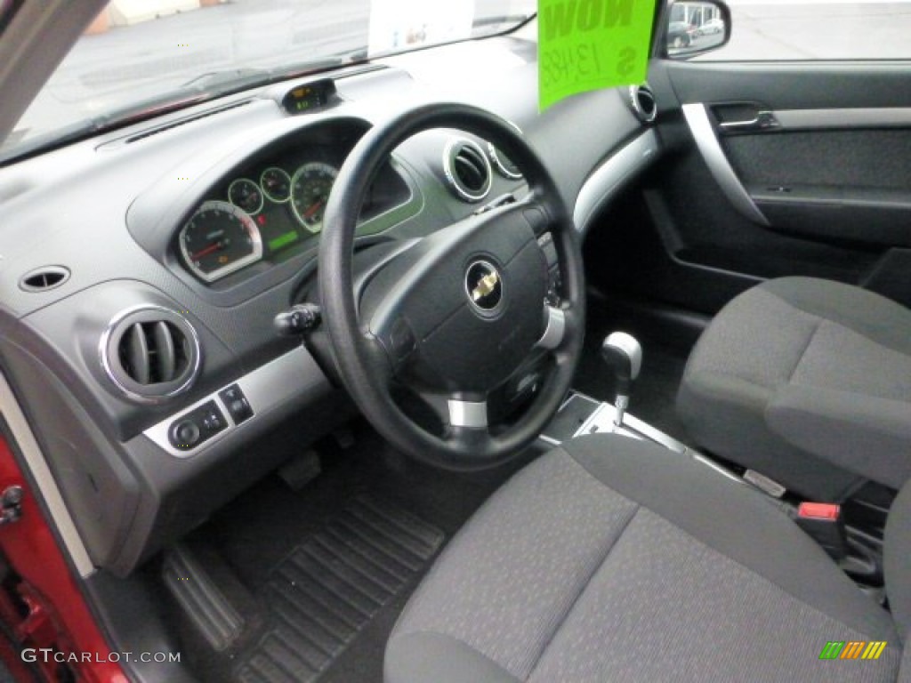 2010 Aveo LT Sedan - Sport Red / Charcoal photo #15