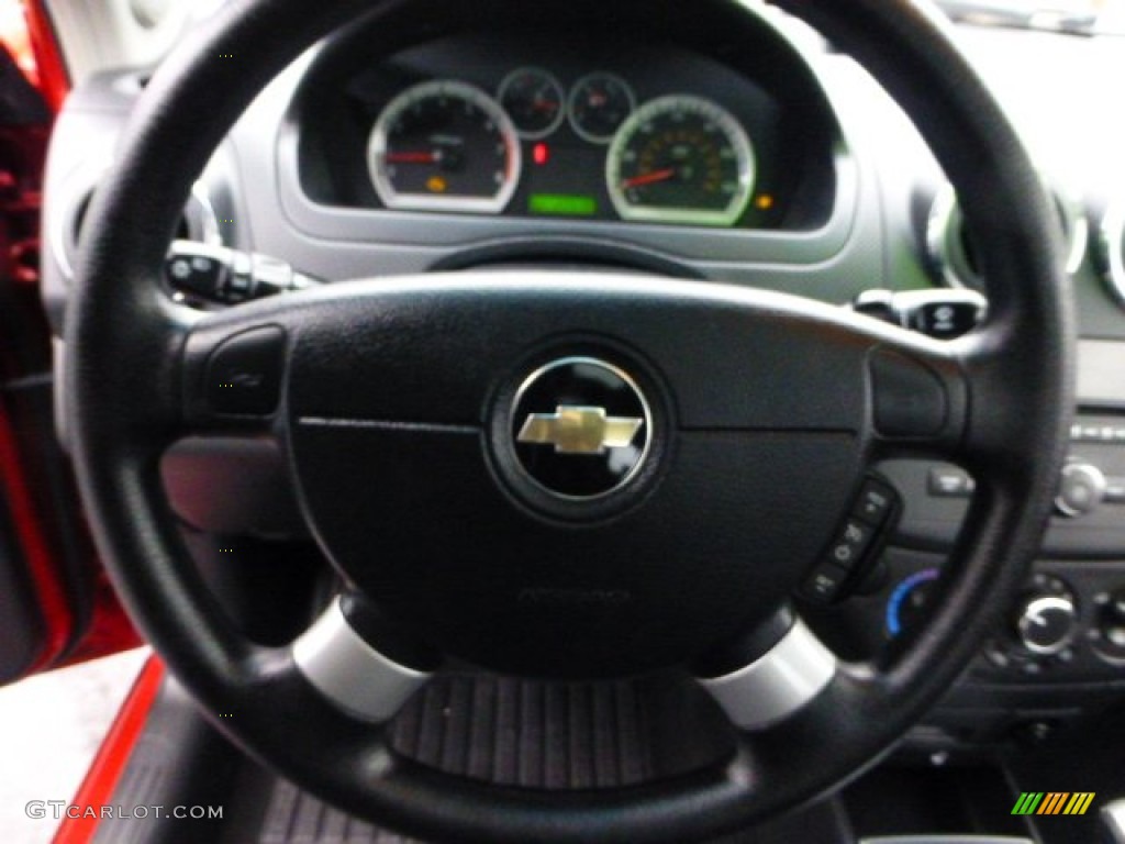 2010 Aveo LT Sedan - Sport Red / Charcoal photo #17