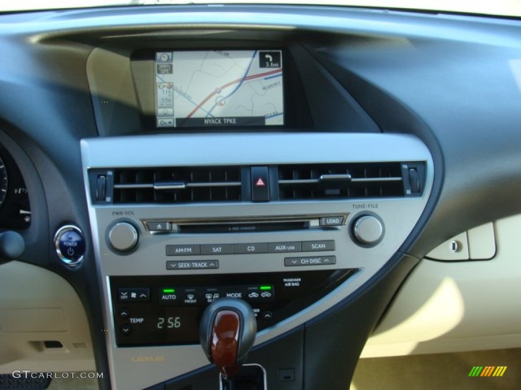 2010 RX 450h AWD Hybrid - Aurora White Pearl / Parchment/Brown Walnut photo #16