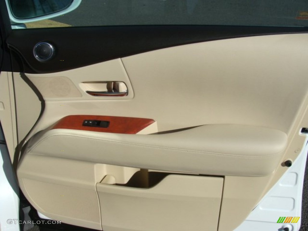 2010 RX 450h AWD Hybrid - Aurora White Pearl / Parchment/Brown Walnut photo #22