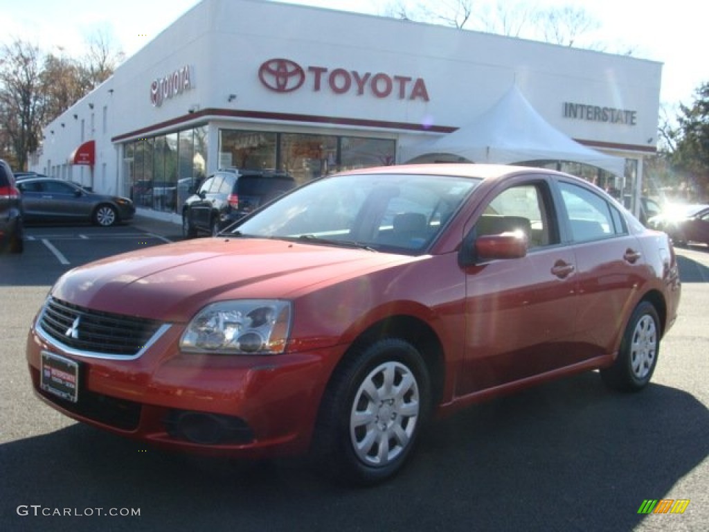 2009 Galant ES - Rave Red Pearl / Beige photo #1