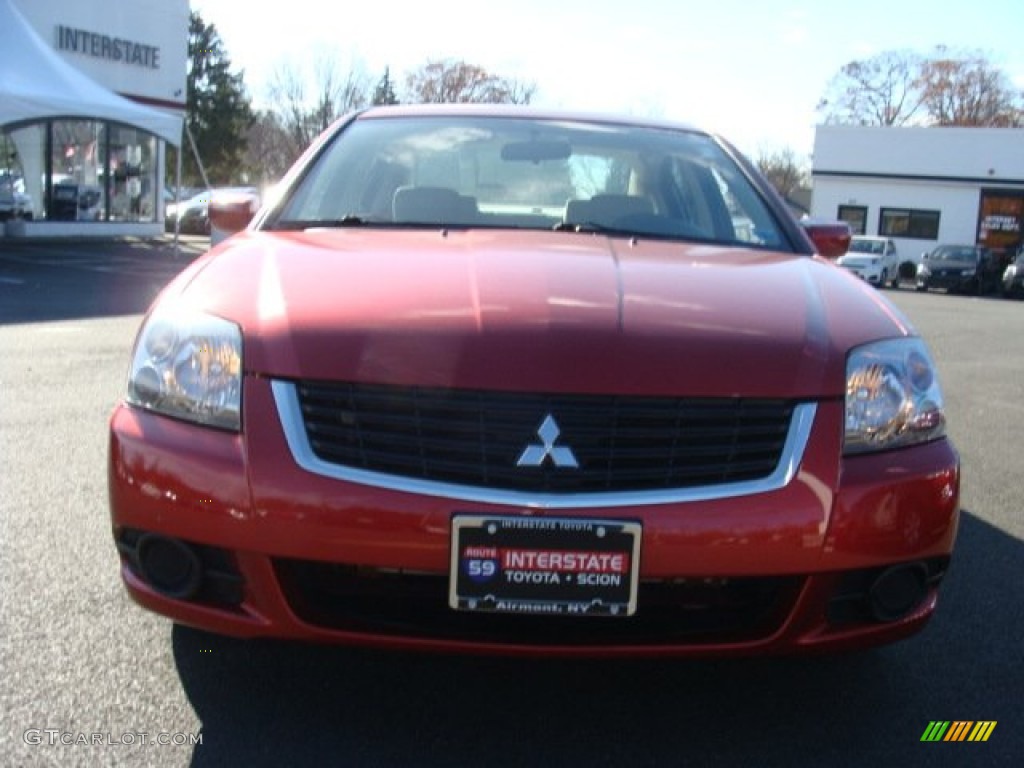 2009 Galant ES - Rave Red Pearl / Beige photo #2