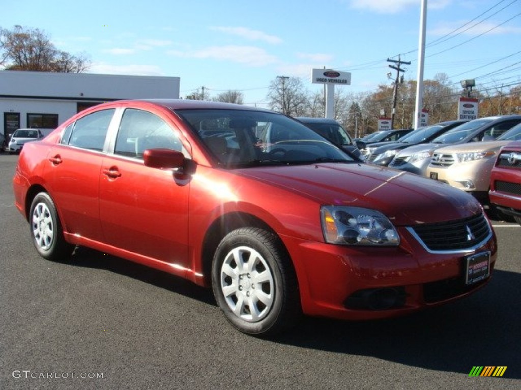 2009 Galant ES - Rave Red Pearl / Beige photo #3