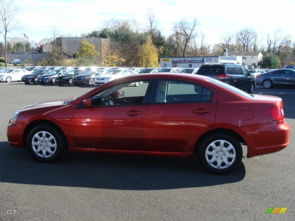 2009 Galant ES - Rave Red Pearl / Beige photo #7