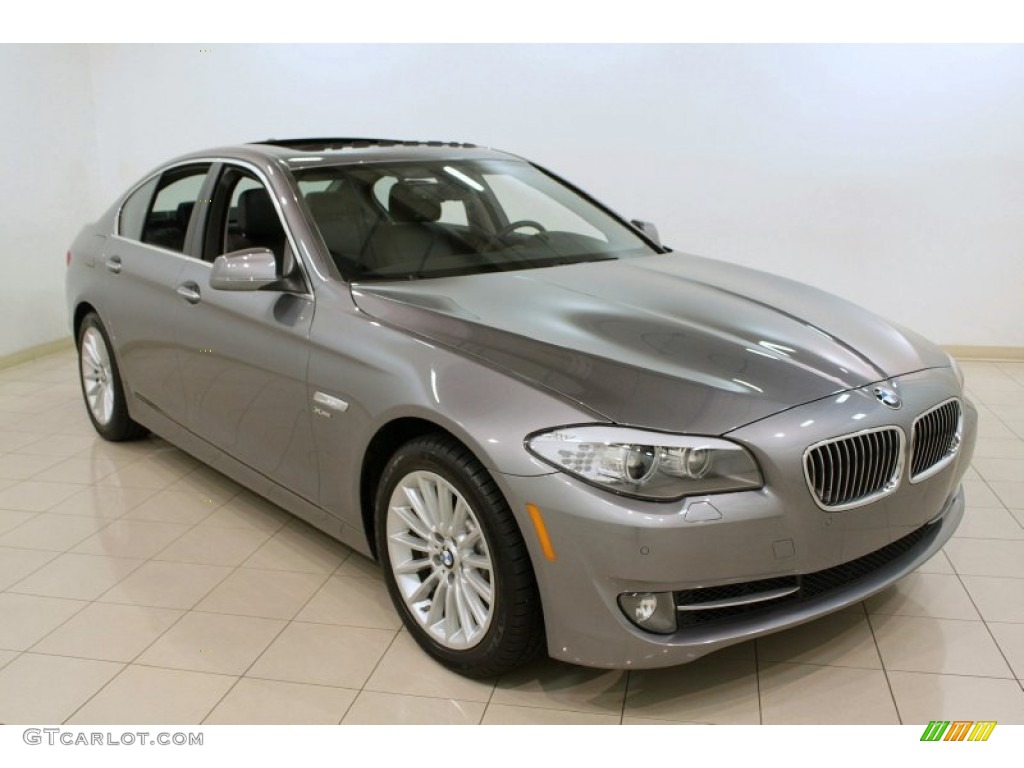 2012 5 Series 535i xDrive Sedan - Space Gray Metallic / Black photo #1