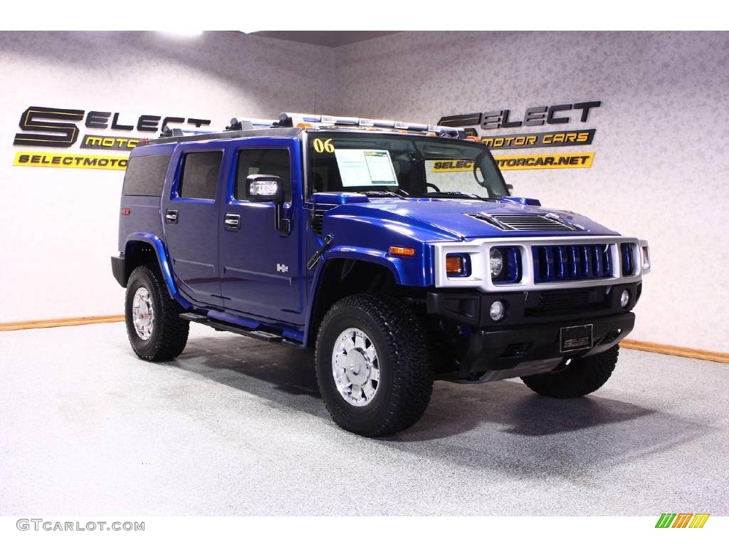 2006 H2 SUV - Pacific Blue / Ebony photo #3