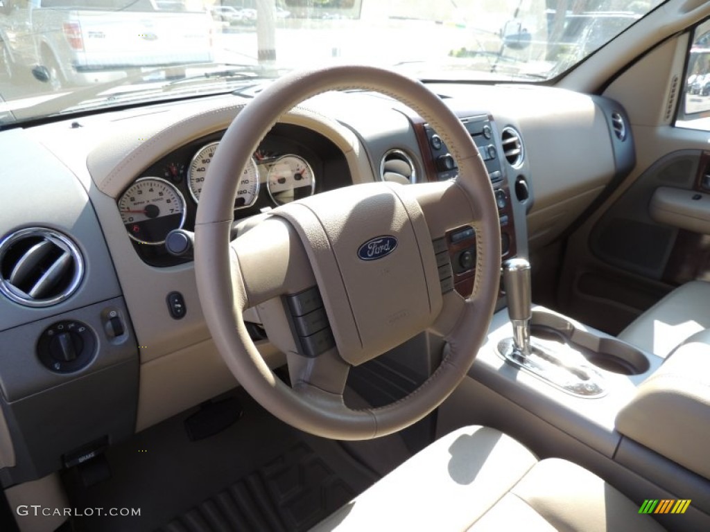2006 F150 Lariat SuperCrew - Smokestone Metallic / Tan photo #4