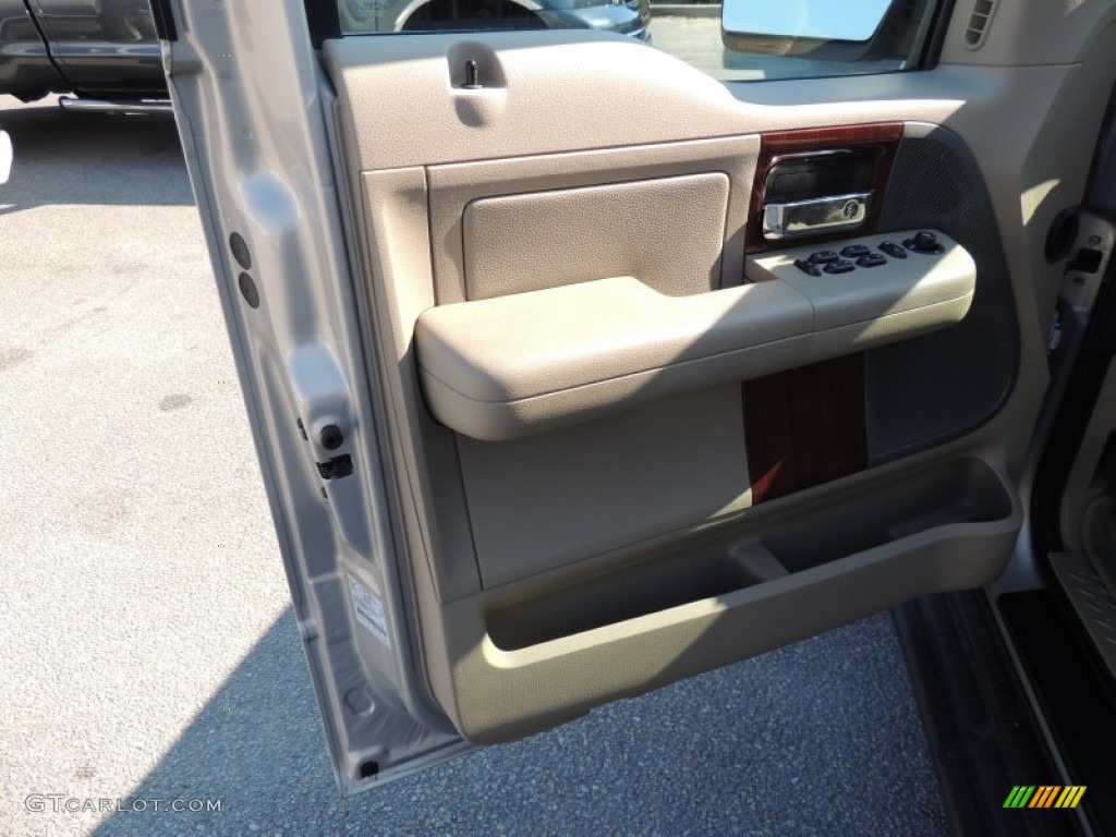 2006 F150 Lariat SuperCrew - Smokestone Metallic / Tan photo #6