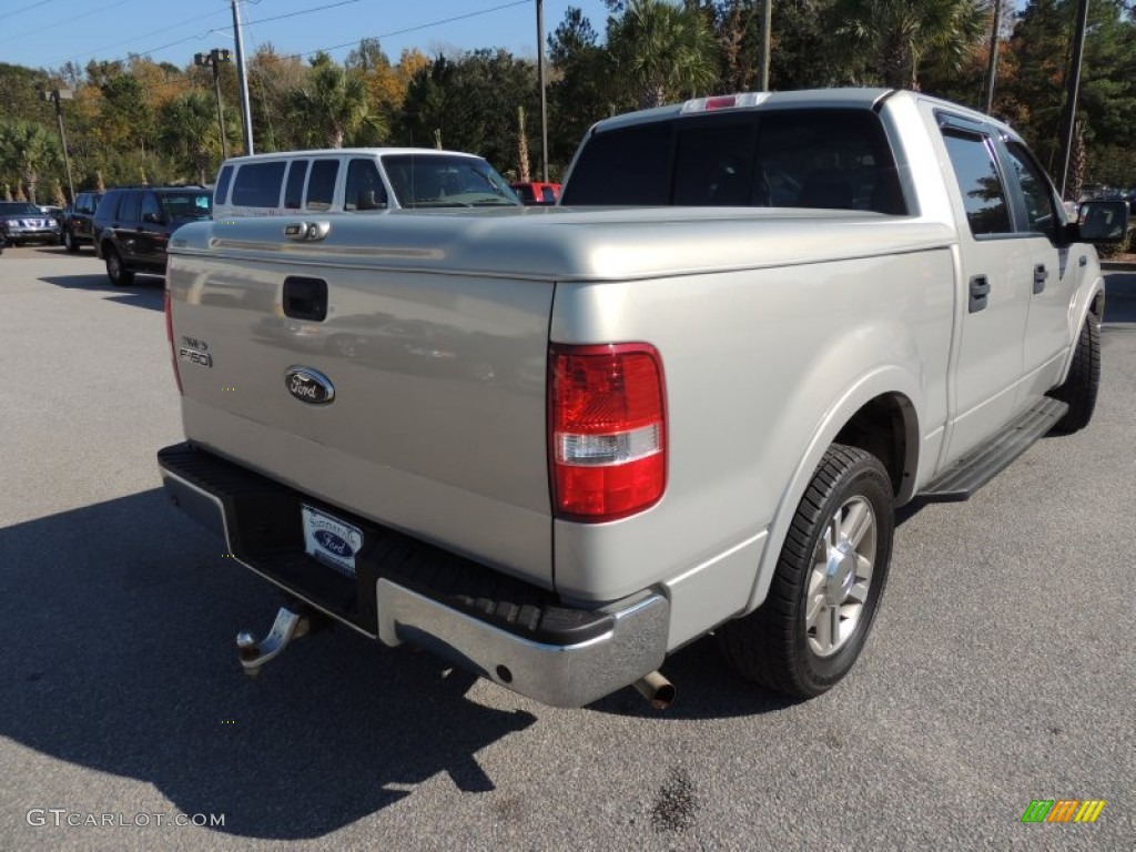 2006 F150 Lariat SuperCrew - Smokestone Metallic / Tan photo #14