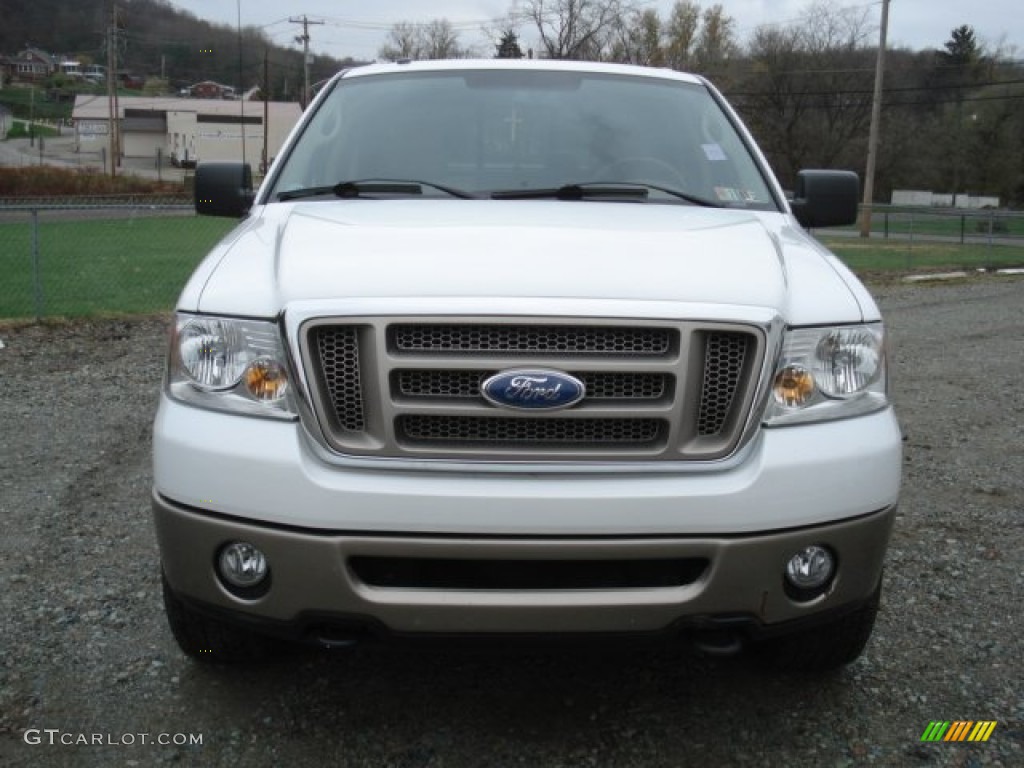 2006 F150 King Ranch SuperCrew 4x4 - Oxford White / Castano Brown Leather photo #2