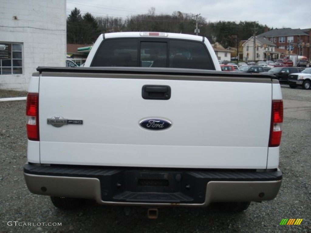 2006 F150 King Ranch SuperCrew 4x4 - Oxford White / Castano Brown Leather photo #5
