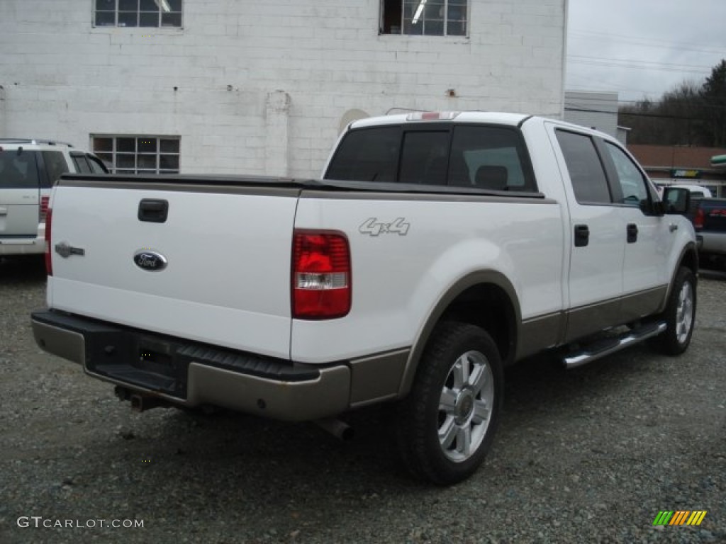 2006 F150 King Ranch SuperCrew 4x4 - Oxford White / Castano Brown Leather photo #6