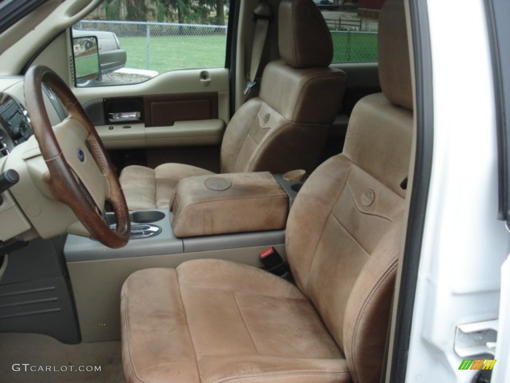 2006 F150 King Ranch SuperCrew 4x4 - Oxford White / Castano Brown Leather photo #9