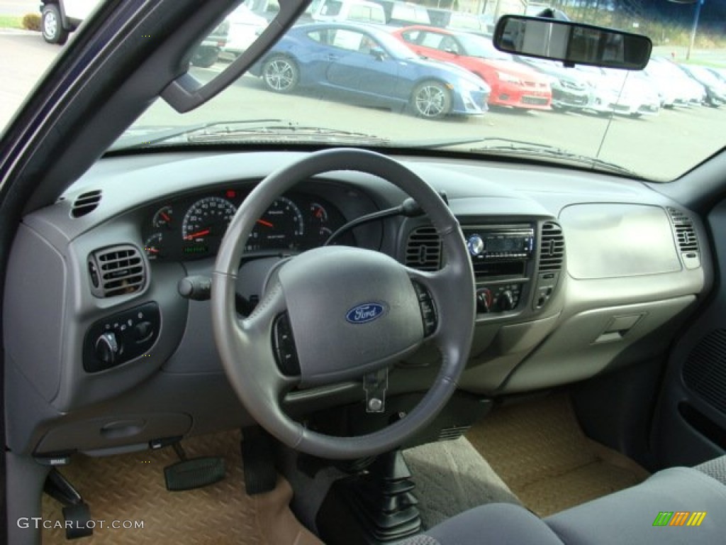 2003 Ford F150 FX4 SuperCab 4x4 Medium Graphite Grey Dashboard Photo #73173180