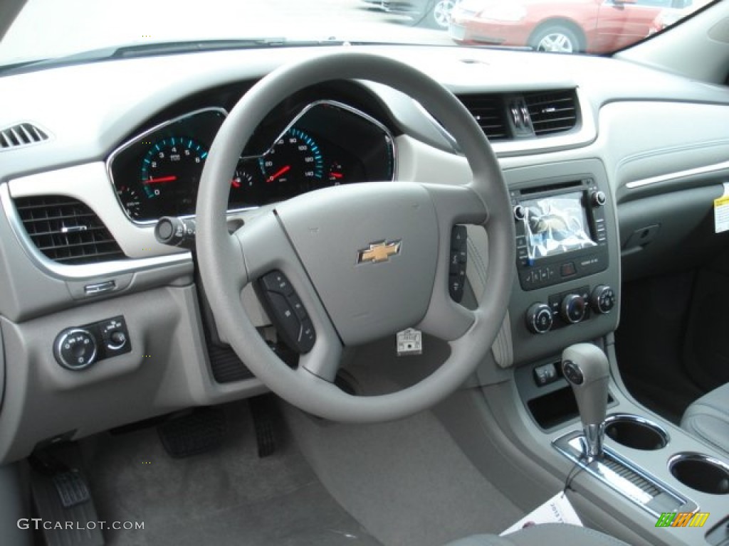 Dark Titanium/Light Titanium Interior 2013 Chevrolet Traverse LS AWD Photo #73173798