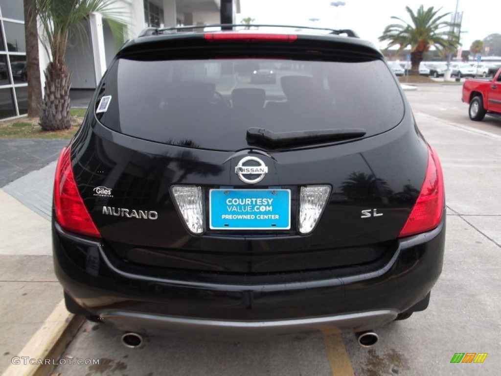 2004 Murano SL - Super Black / Cafe Latte photo #3