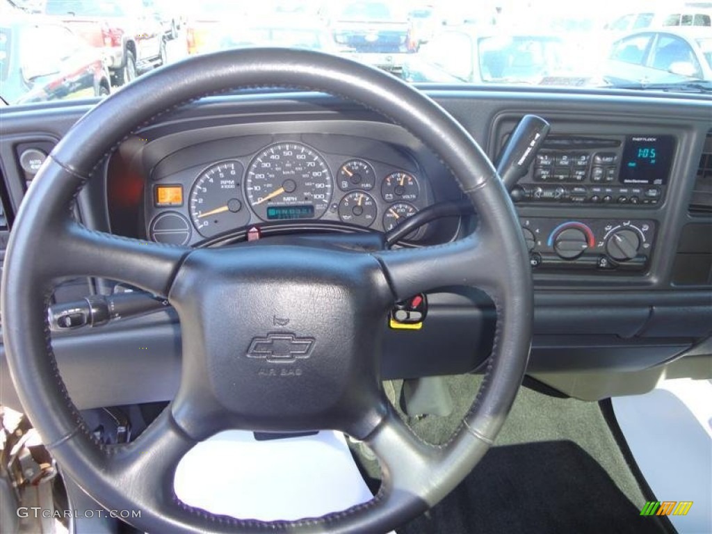 2002 Silverado 1500 LS Regular Cab 4x4 - Light Pewter Metallic / Graphite Gray photo #7