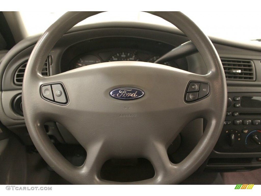 2003 Ford Taurus SES Medium Graphite Steering Wheel Photo #73175166
