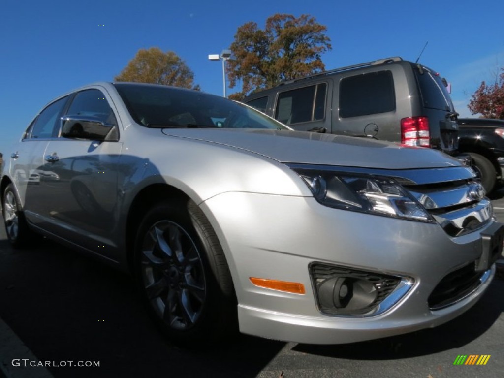 2011 Fusion SEL - Ingot Silver Metallic / Charcoal Black photo #4