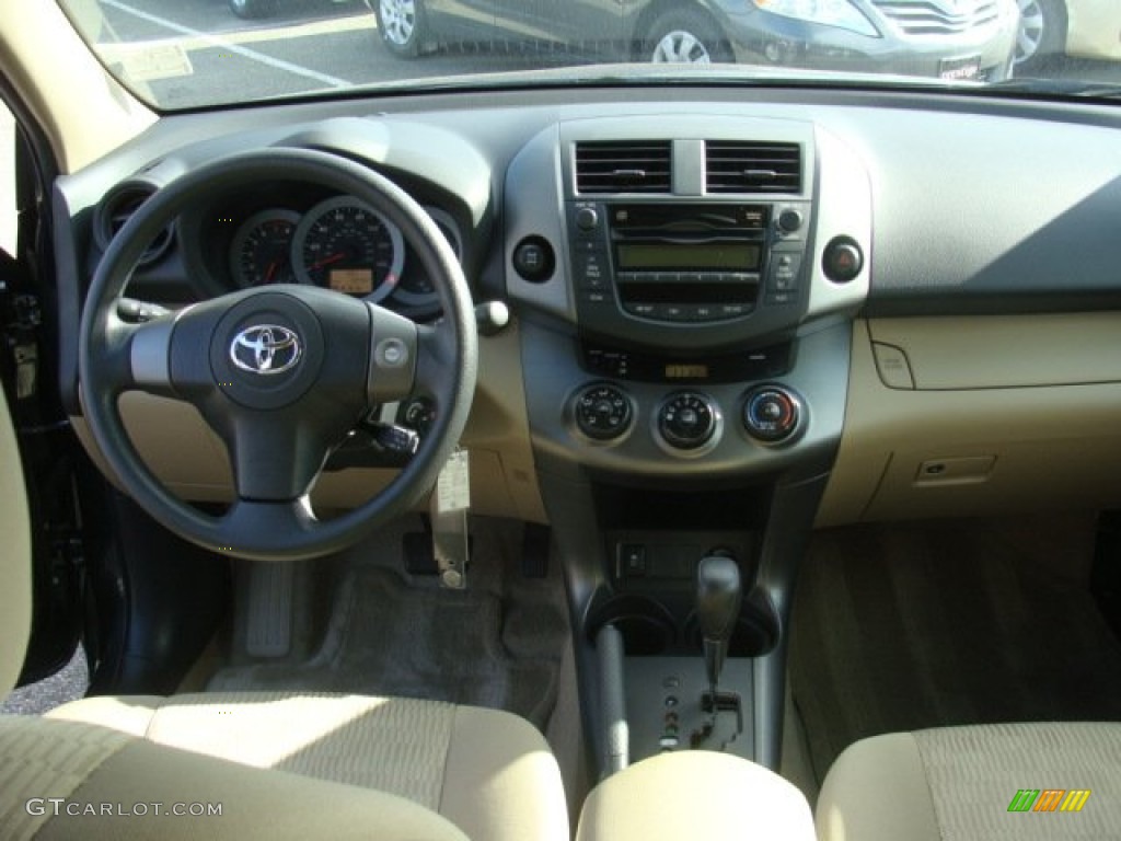 2010 RAV4 I4 4WD - Black Forest Pearl / Sand Beige photo #9