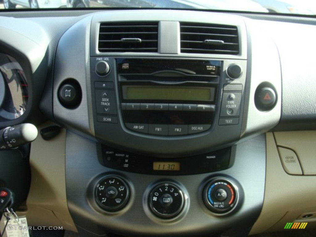 2010 RAV4 I4 4WD - Black Forest Pearl / Sand Beige photo #11