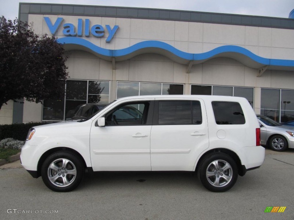 2012 Pilot EX-L 4WD - Taffeta White / Gray photo #2