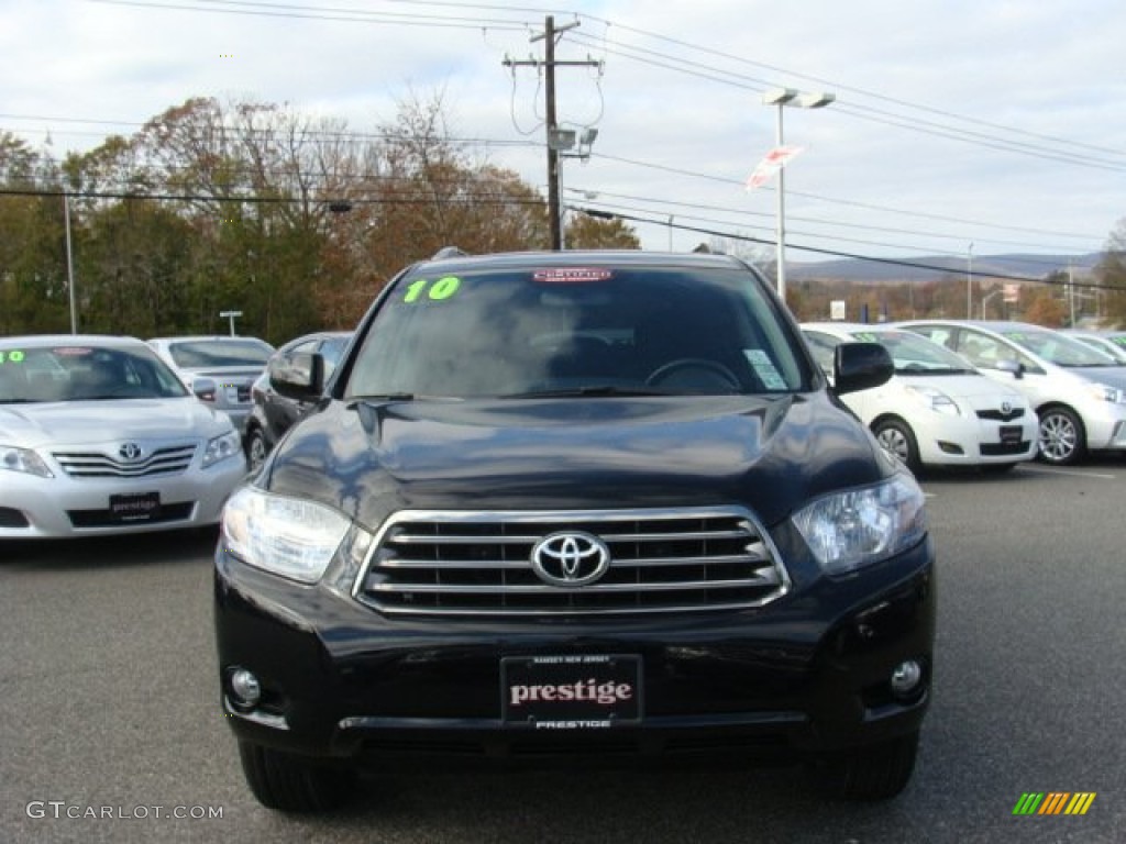 2010 Highlander Sport 4WD - Black / Black photo #2