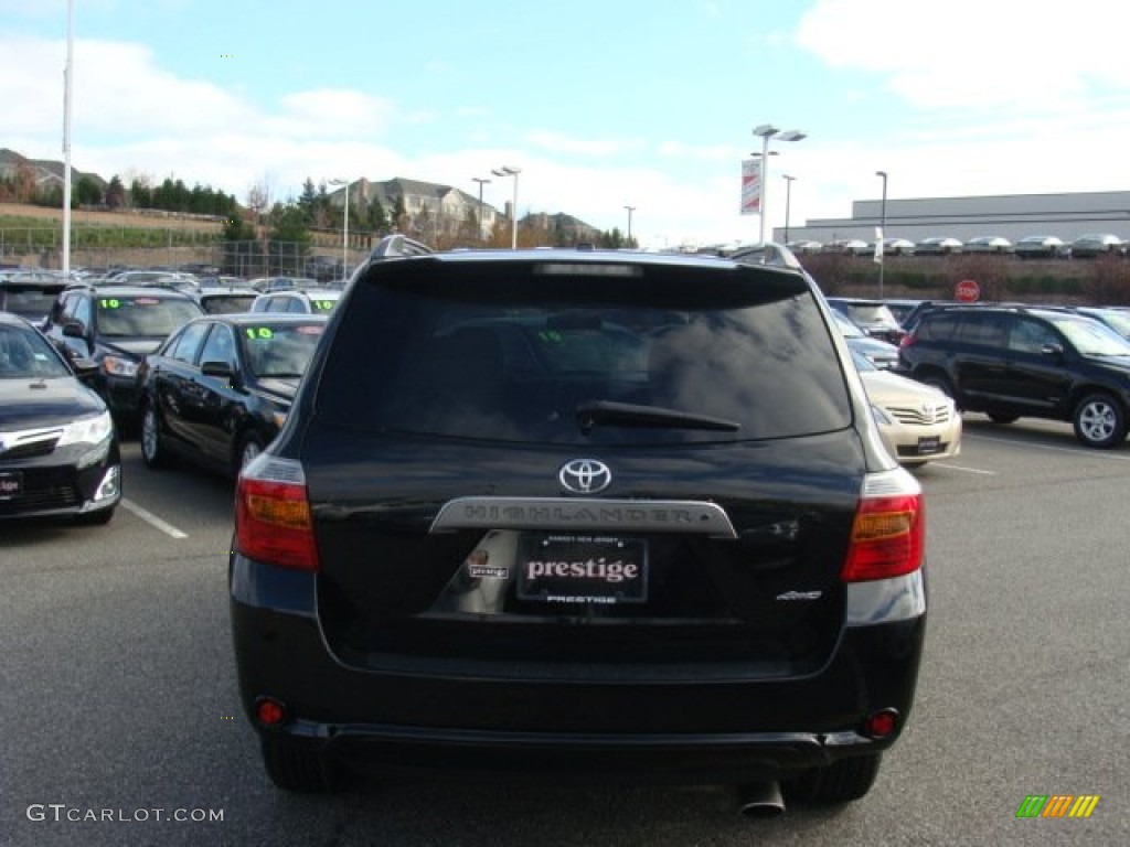 2010 Highlander Sport 4WD - Black / Black photo #5