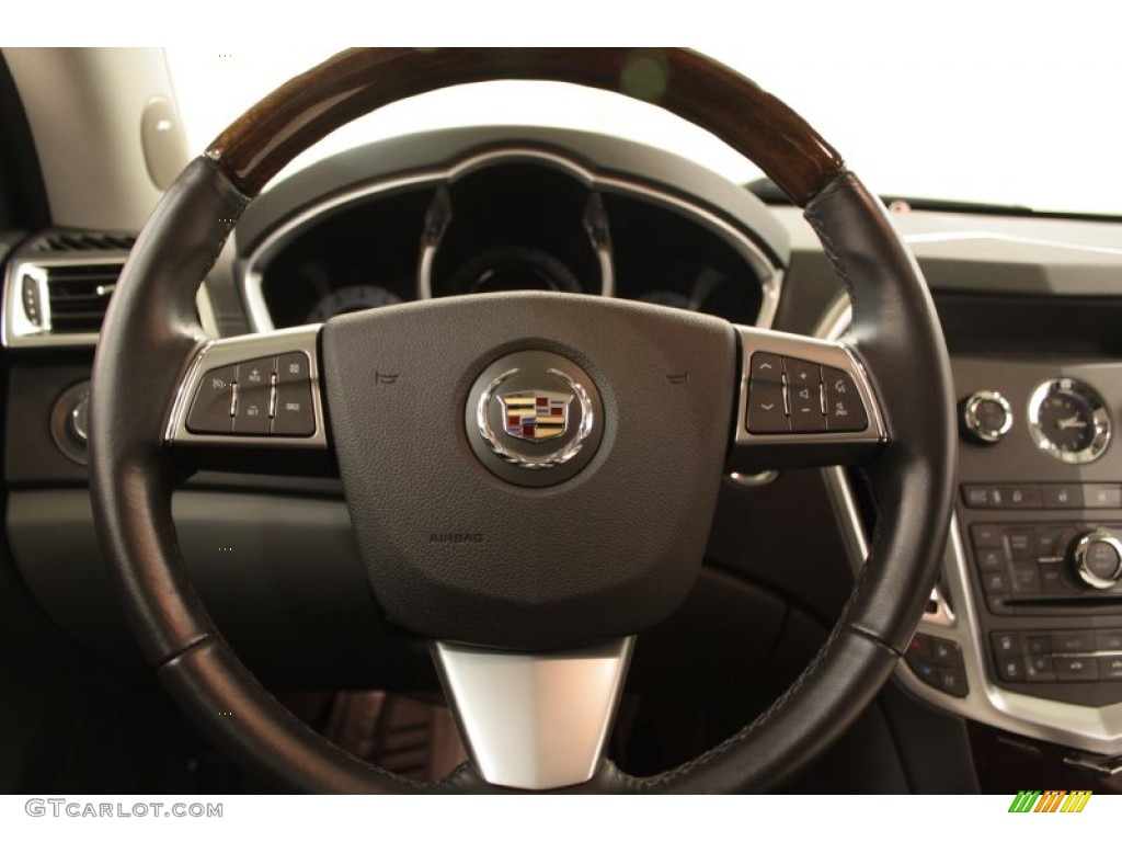 2010 Cadillac SRX 4 V6 AWD Ebony/Titanium Steering Wheel Photo #73176564