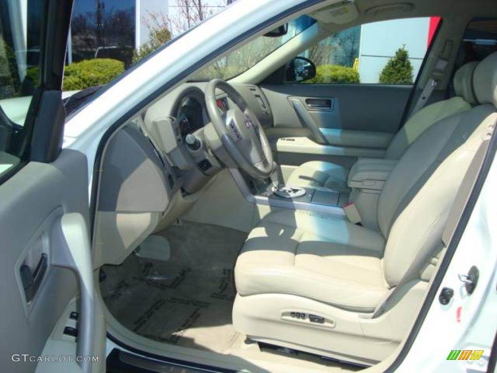 2005 FX 35 AWD - Ivory Pearl White / Willow photo #17