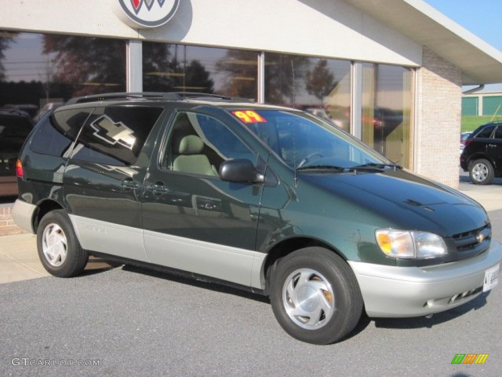 1999 Sienna LE - Woodland Pearl / Oak Beige photo #1