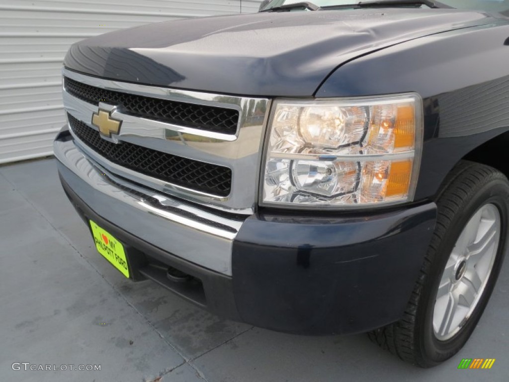 2008 Silverado 1500 LT Crew Cab - Dark Blue Metallic / Light Titanium/Ebony Accents photo #10